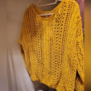 Miracle Bright Yellow Women's Knit Sweater